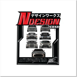 evolution of the nissan gtr Posters and Art